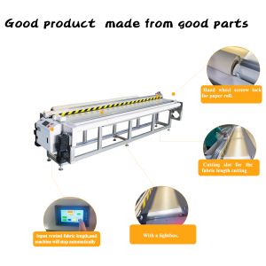 Roller Fabric Blind Rewinding and Collecting Machine With Cutting Function