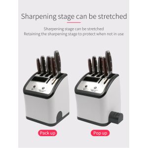 New Design Multifunction Uv Sterilizer Knife Block With Sharpener