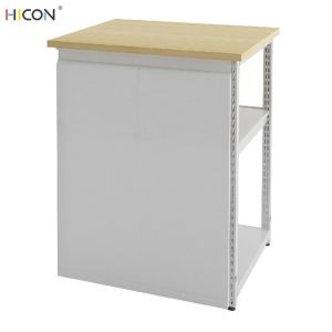 China Useful Floor White Metal Wooden Departmental Store Racks on sale