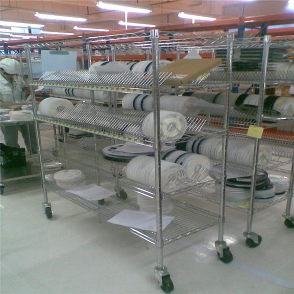 Buy Carbon Steel SMT SMD PCB ESD Shelving Rack Chrome Finish at wholesale prices