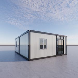 Soundproof Prefabricated Container Homes With Rock Wool Sandwich Panel