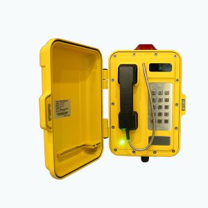 China 24VDC To 65VDC Industrial Waterproof Analog Phone With Video Camera on sale