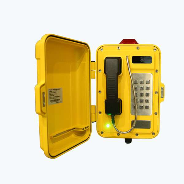 Buy 24VDC To 65VDC Industrial Waterproof Analog Phone With Video Camera at wholesale prices