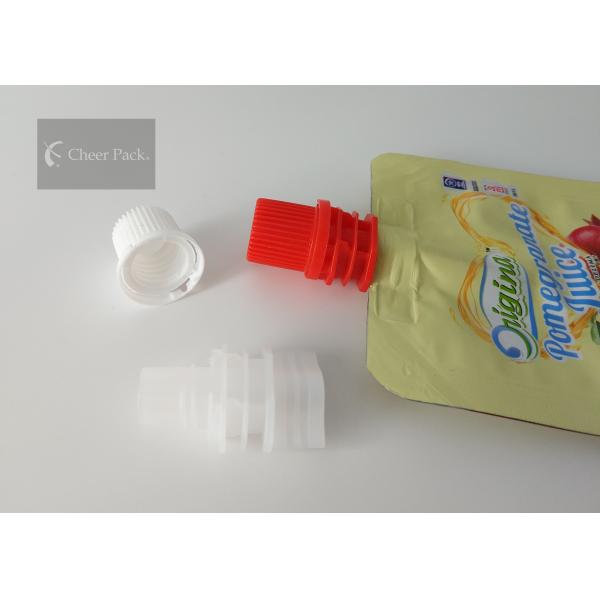 PE Material 8.6mm Flip Spout Cap For Beverage Pouch Packing , Professinal Customized