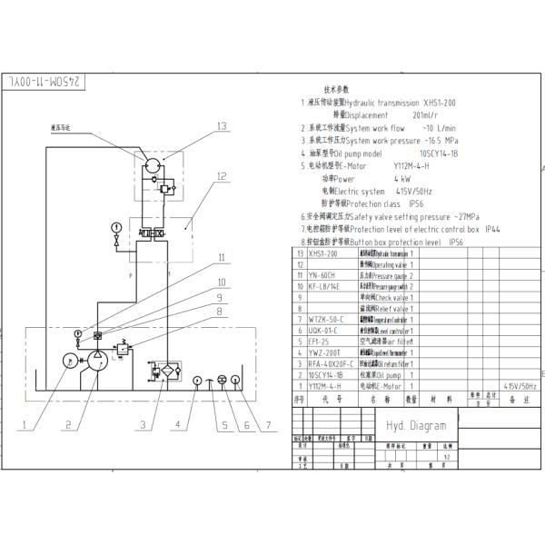 Anchor Windlass Winch Hydraulic Power Unit