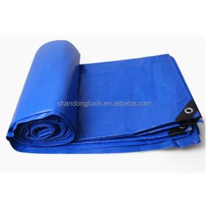LDPE Coated Plastic Canvas Tarpaulin Strong Waterproof and Logo Printing