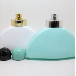 100ml screen printing empty fancy pump glass perfume bottle