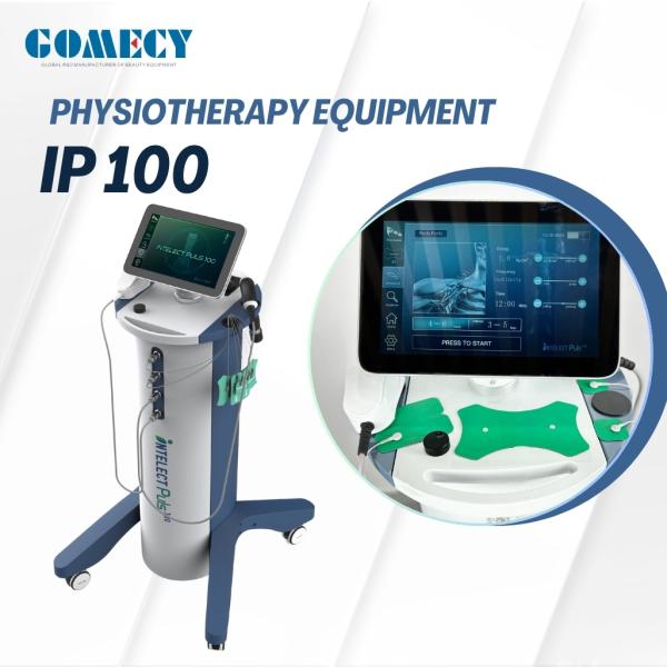 Buy Professional Physiotherapy Machine For Chronic Pain Treatment And Tissue Repair With Shockwave  Electrotherapy Ultrasound Machine at wholesale prices