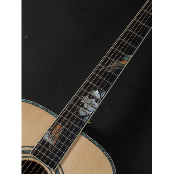 OEM custom guitar 41 inch solid spruce top D45f style handmade Acoustic Guitar with pickup 301 fishman