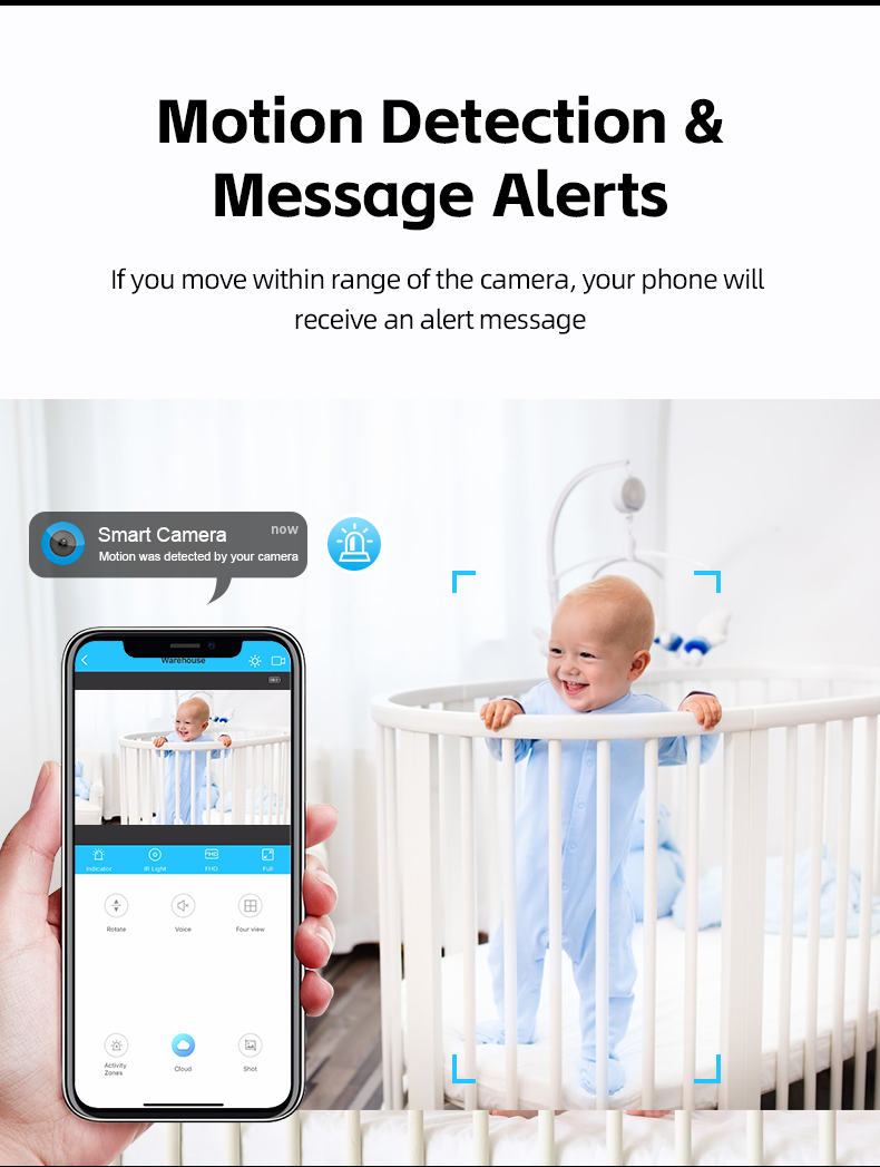 Ultimate Portable Mini Security Camera with WiFi, Motion Detection & Infrared Night Vision Reliable Camera C8