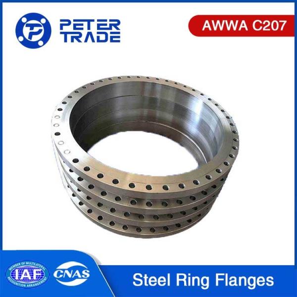 Buy AWWA C207 Standard Steel Ring Flanges Class F 300 PSI For Waterwork Services at wholesale prices