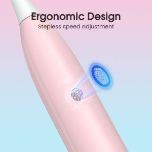 Soft Bristle Electric Toothbrush ABS Plastic Rechargeable IPX7 Waterproof Travel