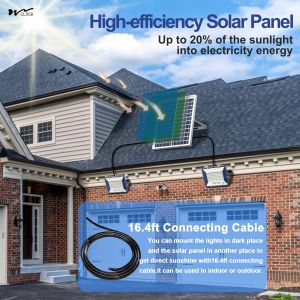 50000 Hours Working Time Solar Floodlight 100W with Remote Control LED IP67