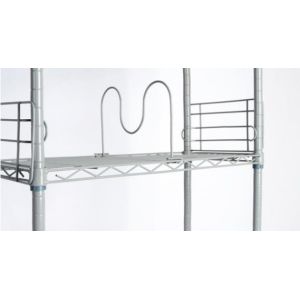 OEM 5 Tier Metal Wire Storage Shelves Painted Bookshelf Height Adjustable Black