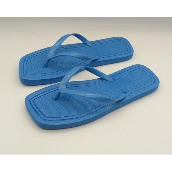 EVA Material Womens Summer Flip Flops Square Toe Burn Out Sock Sandals