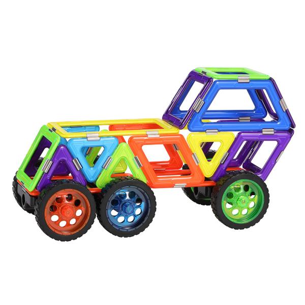 Buy Toddler Activities Magnetic Toy Vehicles Extended Jeep Magnetic Blocks Car at wholesale prices