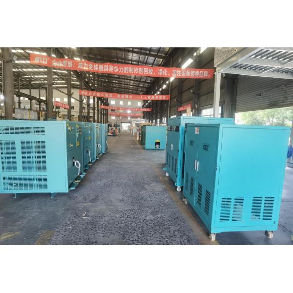 R134a R22 refrigerant recovery pump a/c disassembly line air conditioner gas