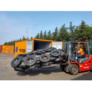 Yokohama Pneumatic Rubber Fender Inflatable With Used Aircraft Tires