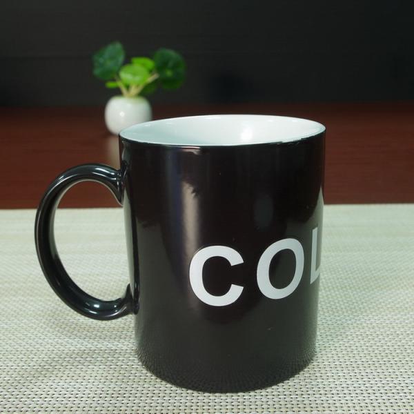 Souvenir gift COLD HOT heat sensitive color changing mugs stocked