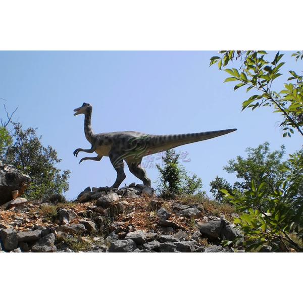 Life Size Realistic Animatronic Customized Gallimimus Dinosaur Yard Statue