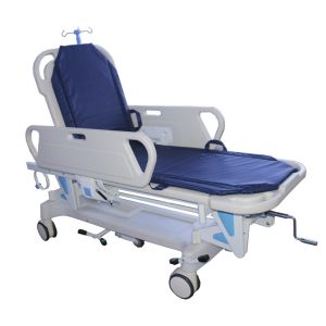 Medical Folding Adjustable Ambulance Patient Transfer Emergency Bed Hospital