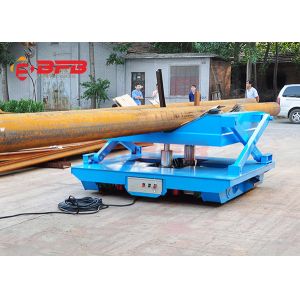 Rail Mounted Oil Hydraulic Scissor Lift Trolley With Operation Platform