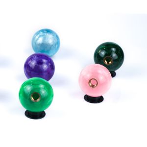 Round Billiard Gumball Shift Knob , Manual Gear Stick Shift Knob