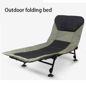 Portable Folding Camping Cot, Adjustable 4-Position Adults Reclining Chairs