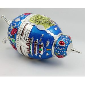 Shinny Gifts Enamel Handmade China Traditional Metal Toothpick Holder