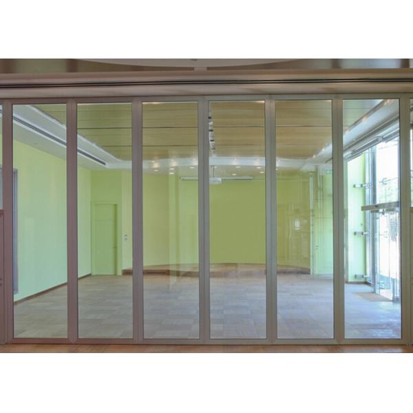 Conference Room Portable Tempered Sliding Glass Partition Walls