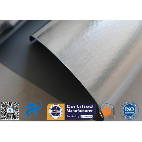 Buy 0.5mm Silicone Silver Coated Fabric / Aluminium Foil Fiberglass Cloth at wholesale prices