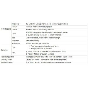 Poly Mailing Bags/Shipping Envelopes/Courier Bags, mailing envelope plastic