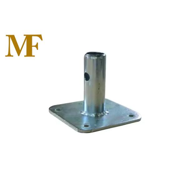 Swivel Or Fixed Galvanized Pipe Post Universal Steel Scaffold Accessory Base