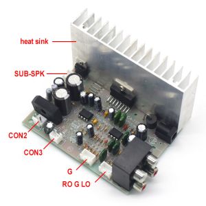 CA-7379A Digital Subwoofer Amplifier Board AC/DC 12V 2*38W TDA7379 AMP Module