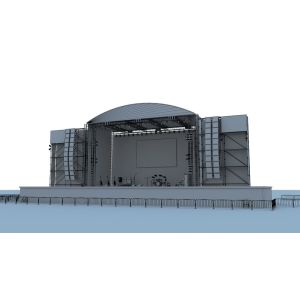 Aluminum Alloy Square Box Curved Canopy Event Truss Roof System