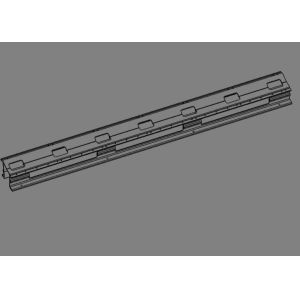 Black Anodized Aluminium Extrusion Profiles Electric Piano Action Rail CNC