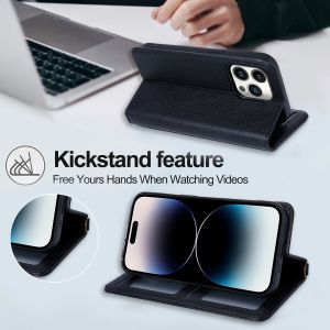 Custom Pu Leather Phone Wallet Stand For IPhone Cover Card Holder