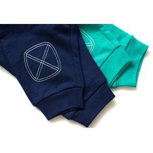 Jersey Cotton Clothes For Babies , Black Boy Or Girl Trousers