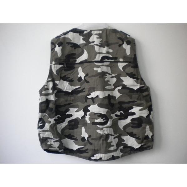 vest, mens waistcoat, camouflage in T/C 80/20 fabric, fishing vest, fishing waistcoat, casual vest, casual waist coat