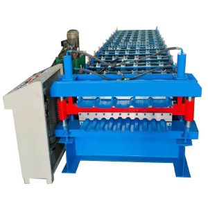 Corrugated and IBR Double Layer Roll Forming Machine Full Automatic Plc Control