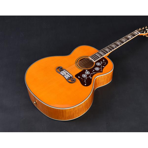 J200 customized 42 Inch Jumbo size solid wood acoustic guitar with AA Solid sitka spruce top rosewood fingerboard