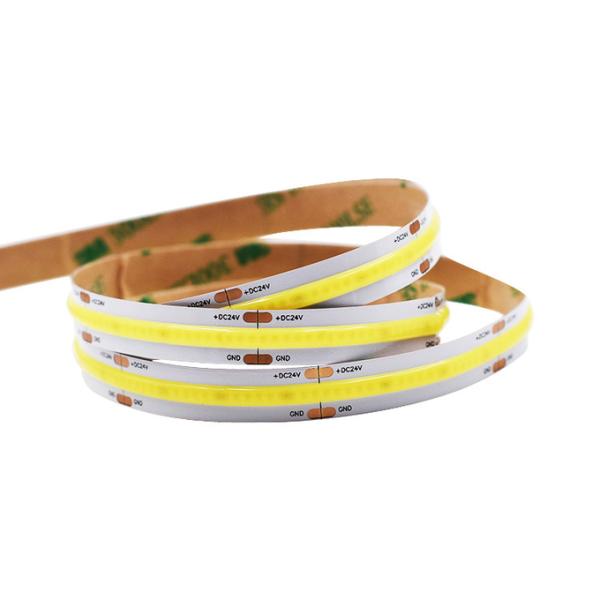 COB LED Strip Lights Bright 504 LEDs/M Natural White 4000K CRI90+ 24V For Cabinet Home