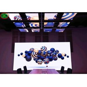 Slim 4mm Indoor Full Color Led Panel Installed In Hotel , 2500cd Per Square