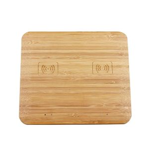 Wooden wireless charger for all QI enabled device power bank