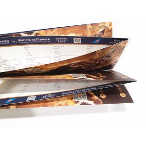 Custom Made Print Movie Tickets Metallic Foil Environmental Protection