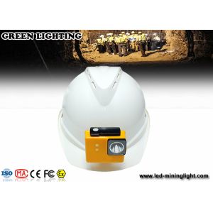 8000 Lux Fire Proof Led Mining Helmet Lamp With 18650 Battery , High Brightness