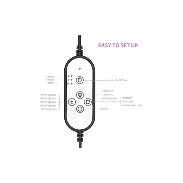 36W 5V Outdoor LED Spotlights With Flexible Gooseneck Arms USB Dimmer