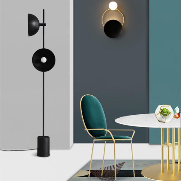 Postmodern Creative Living Room Floor Lamp Art Hotel Lobby Superluna Floor Lamp(WH-MFL-162)
