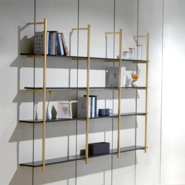 Gold Aluminum Wall Shelf