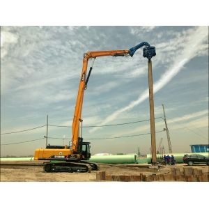 Quality 15 Meters Vibrating Pile Driver For Long Sheet Pile Driving Construction for sale